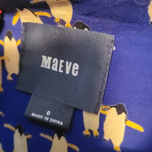Maeve Penguin Patterned Button-Up Shirt - Picture 7 of 16